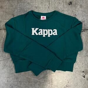 Cropped womens kappa logo sweatshirt